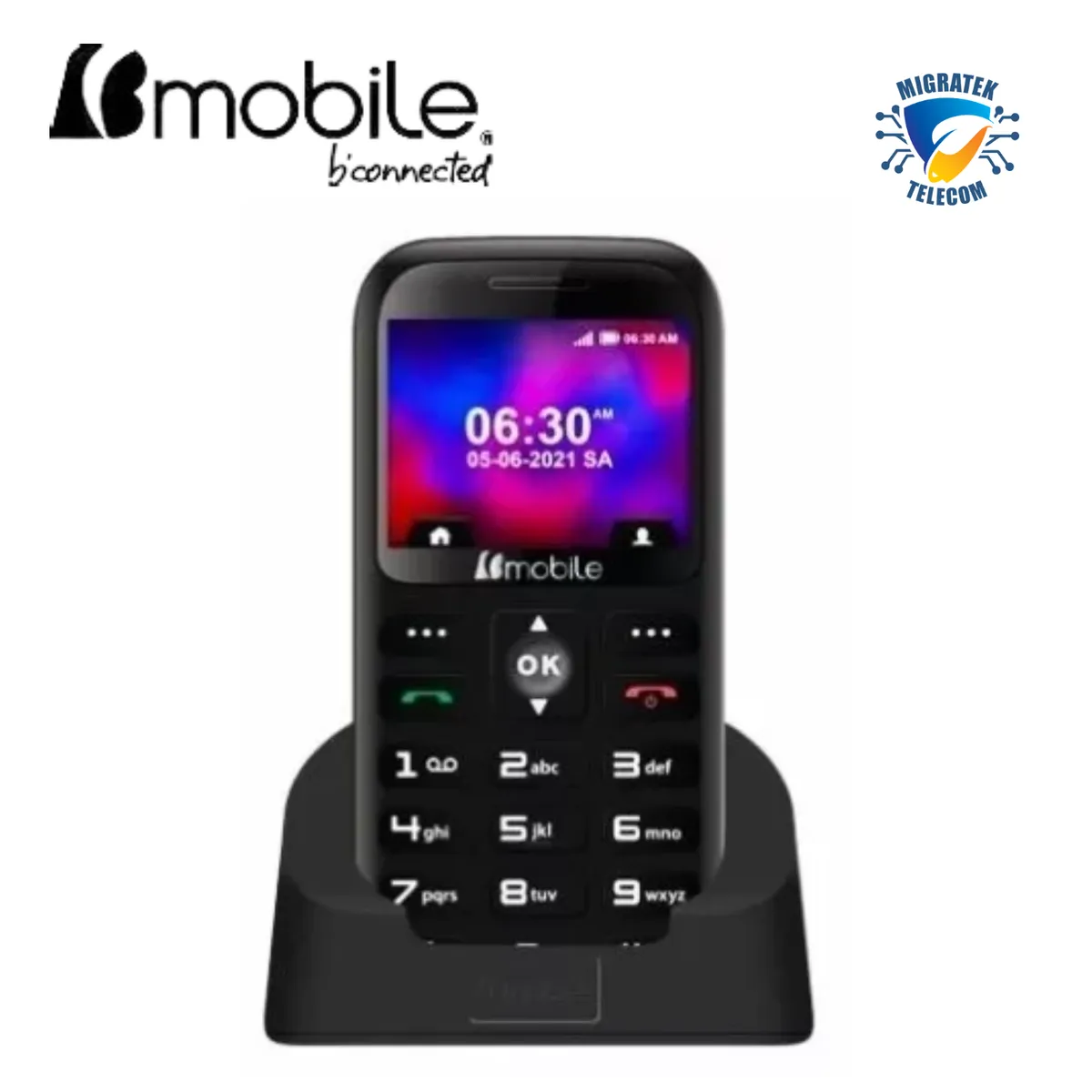 BMOBILE - Teléfono Movil Bmobile BS30 3G Single SIM - Senior Phone - Color Negro