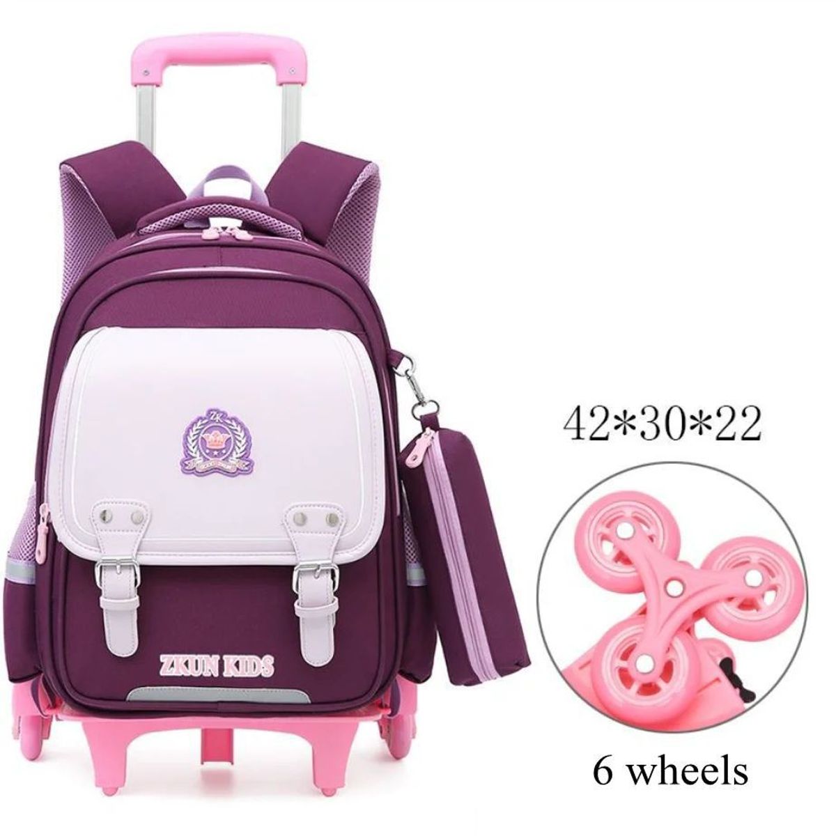 GENERICO - Makeway - Mochila con 6 ruedas escaladoras para niños - C3