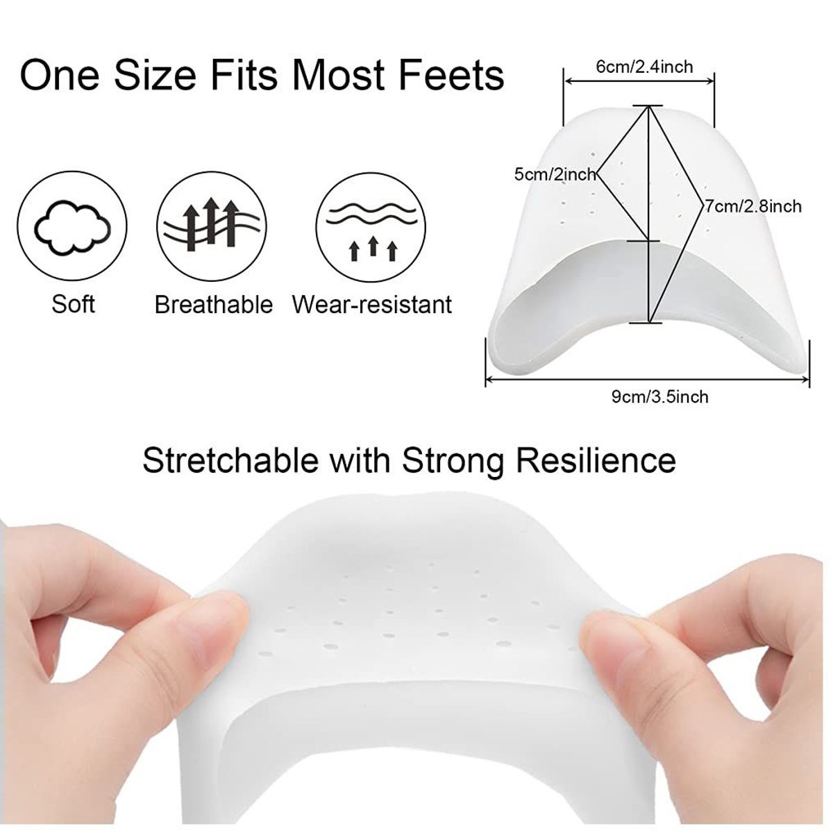 SILIFORM - Puntera Dedos Ballet Atleta pie gel PAR Siliform