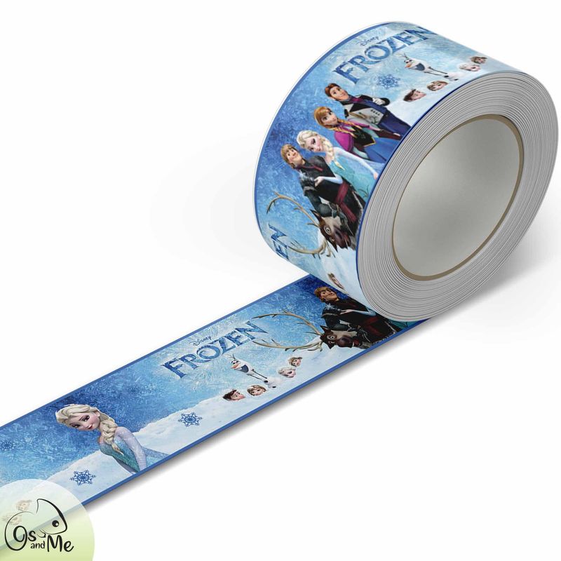 GENERICO - 5.9 mts de Cenefa Infantil autoadhesivo decorativo Niña Frozen Azul