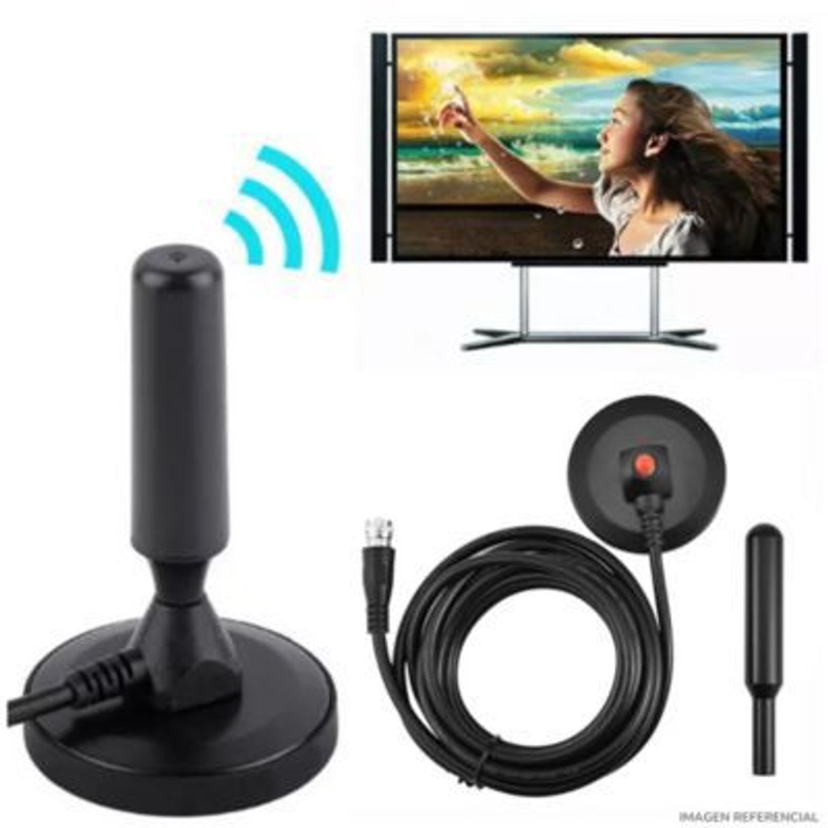 GENERICO - Antena de TV digital señal digital para TV HDTV Decodificadores