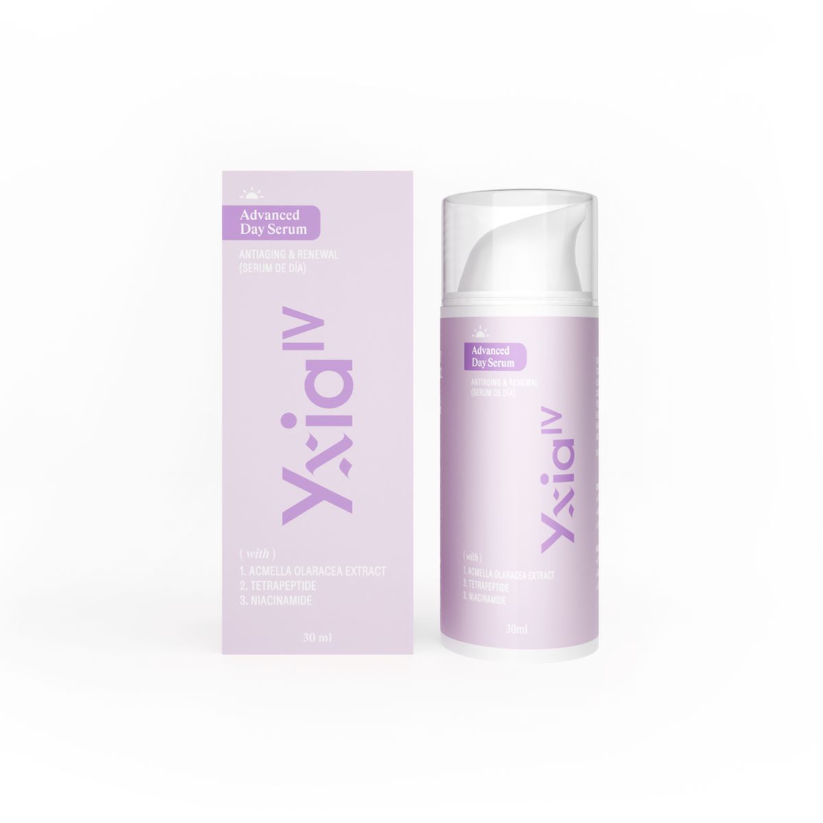 YXIA IV NATURAL BEAUTY - Serum de Antiaging día con Tetrapeptidos Botox Natural y Niacinamida