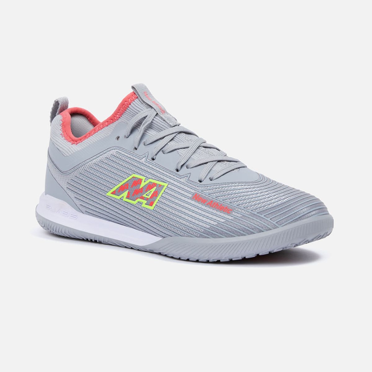 NEW ATHLETIC - ZAPATILLAS NEW ATHLETIC FOOTBALL SLABS41 GRIS CON CORAL PARA HOMBRE