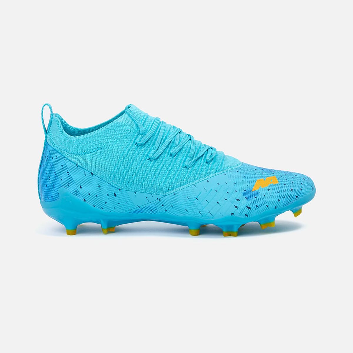 NEW ATHLETIC - ZAPATILLAS NEW ATHLETIC FOOTBALL SLABS68 CELESTE CON AMARILLO JUVENIL