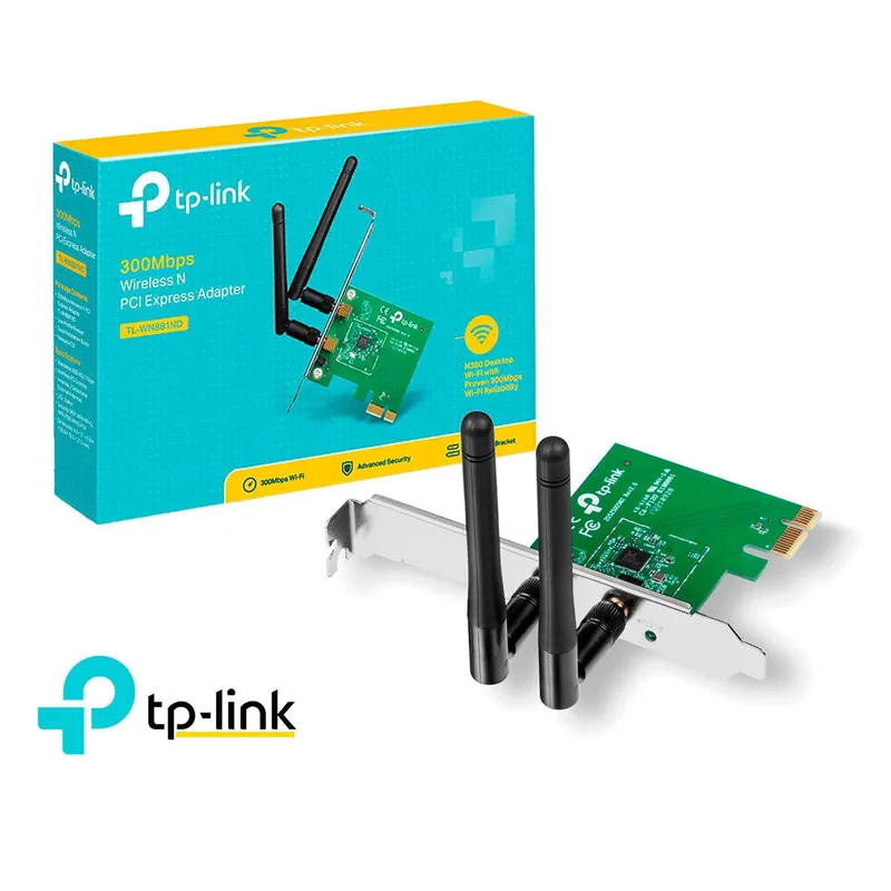TP LINK - TP-Link Adaptador Inalambrico TL-WN881ND Para Pc Pci Wifi 300mbps