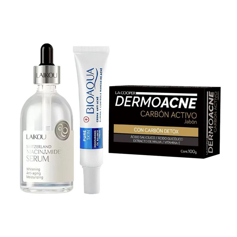 BIOAQUA - Pack para Cuidado Facial - Anti-Acné Bioaqua