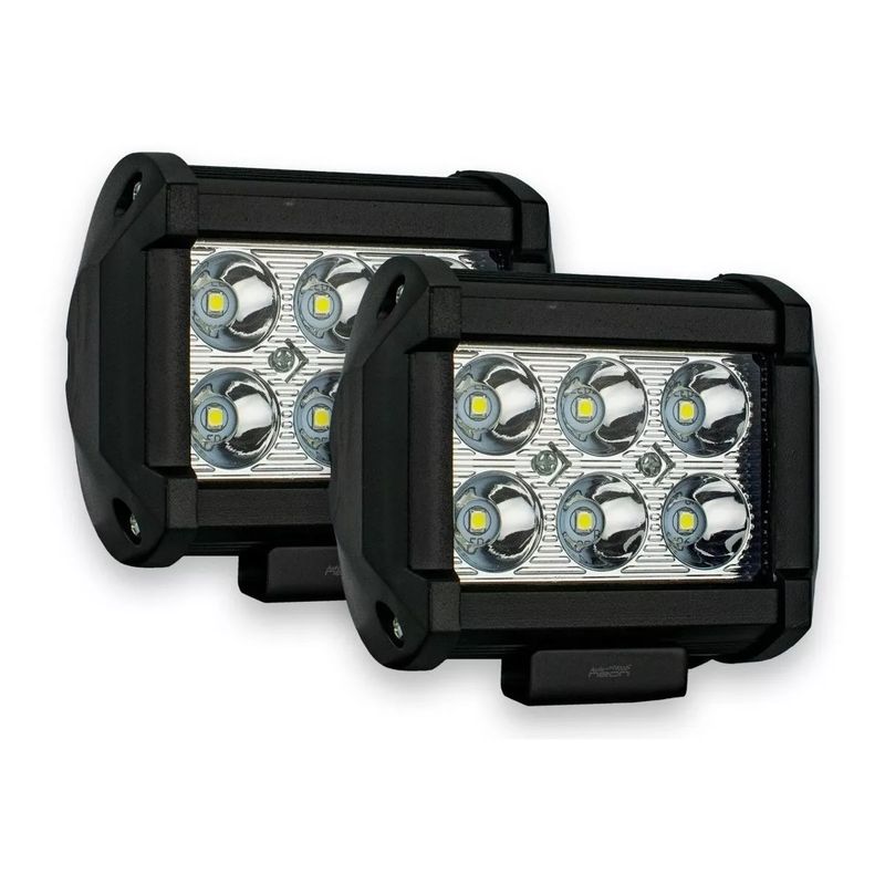 GENERICO - Faro Neblinero 6 Hiper Led Auxiliar 18w Dually