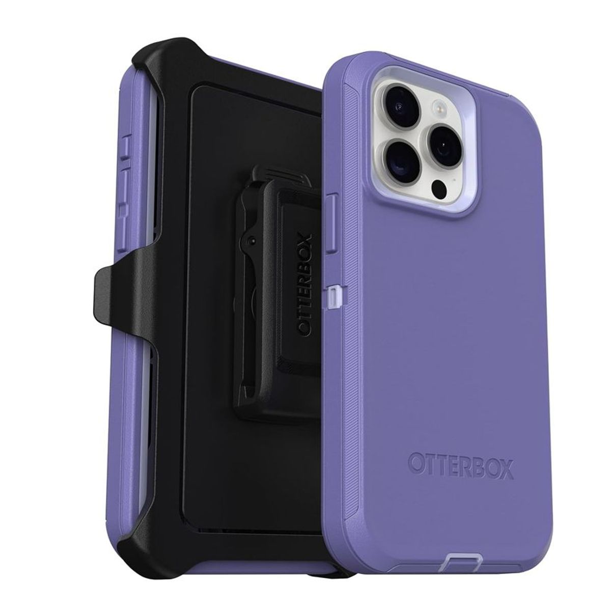 OTTERBOX - Funda Otterbox Defender para iPhone 15 Pro - Morado