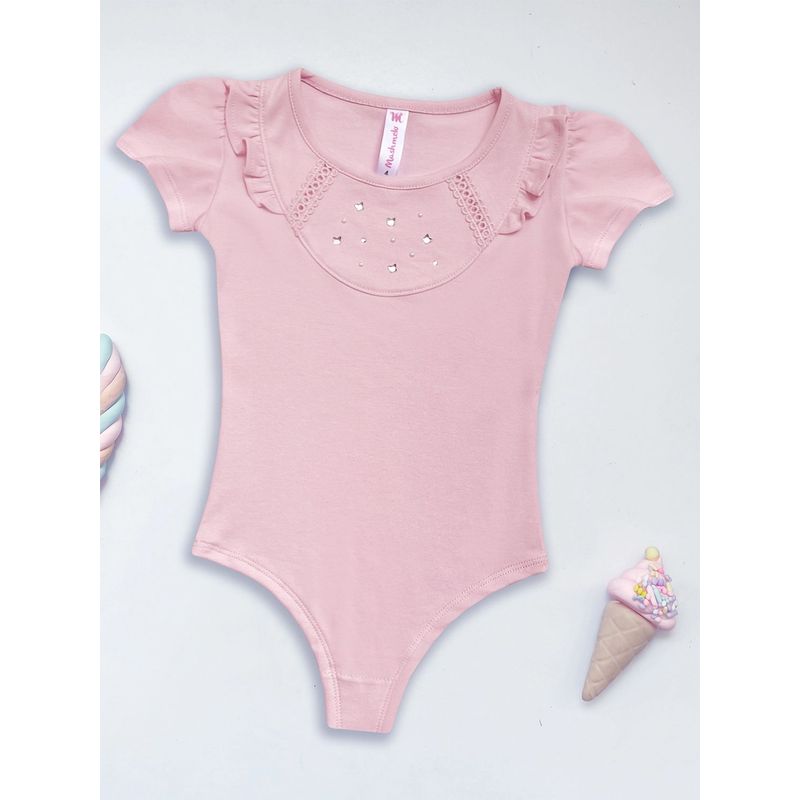 KIDS MASHMELO - BODY NIÑA ALGODÓN MANGA CORTA KIDS MASHMELO