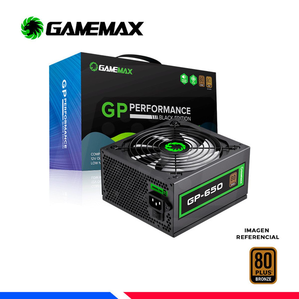 GAMEMAX - FUENTE DE PODER GAMEMAX VP-650W 80 PLUS