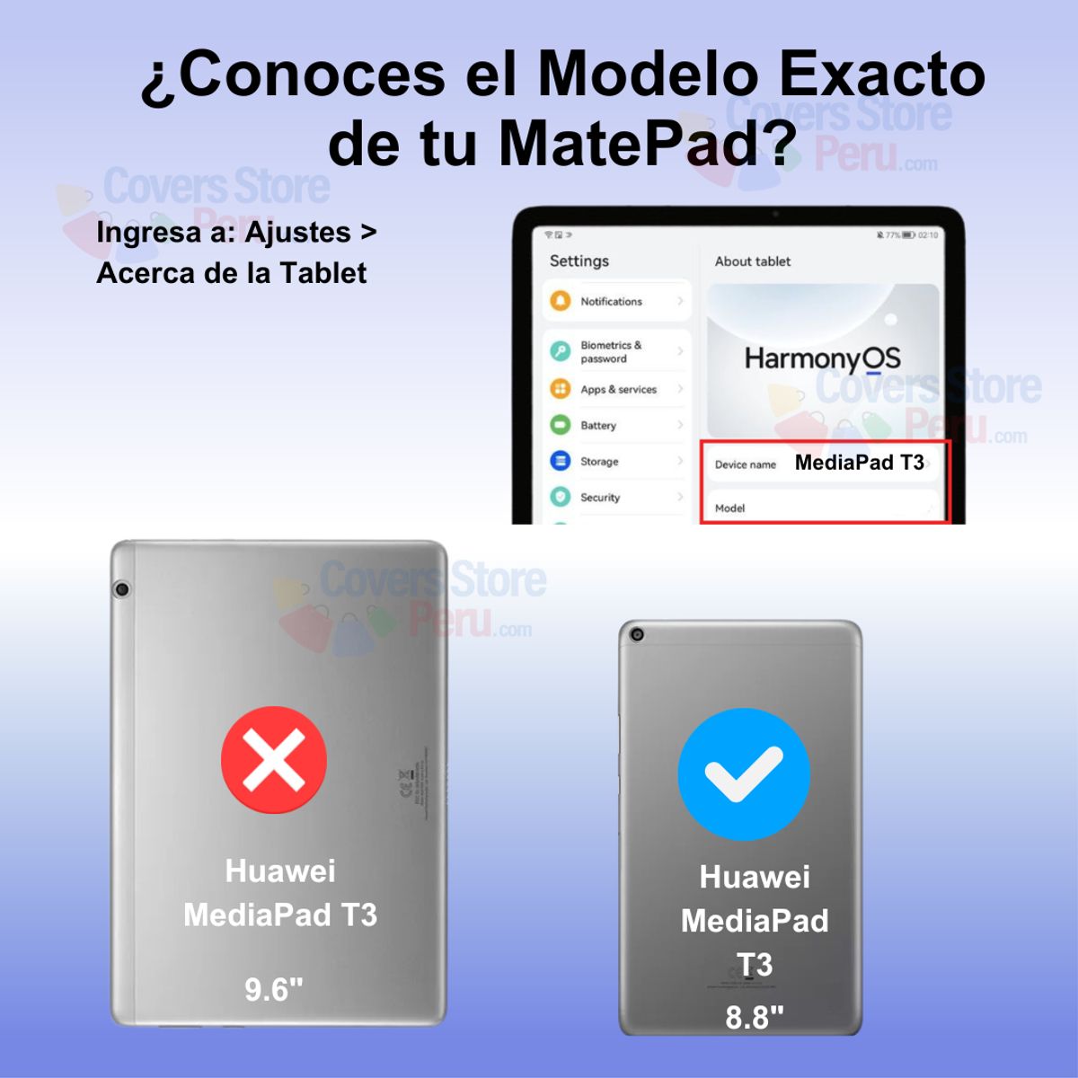 GENERICO - Funda para Huawei MediaPad T3 8 8 Gomas 360 Antishock Azul Resistente