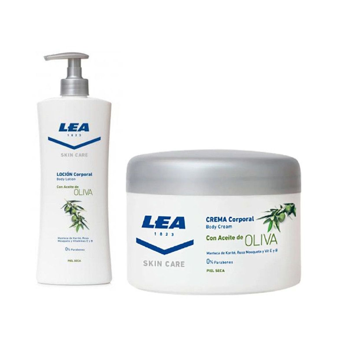 GENERICO - Dúo de aceite y loción de Oliva Corporal LEA