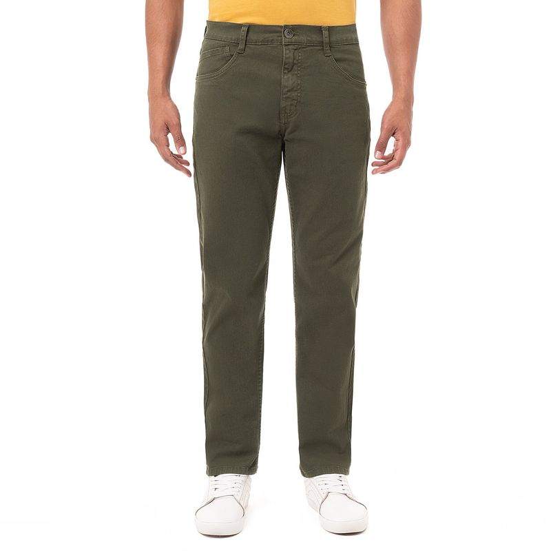 PIONIER - Moda Drill Hombre Verde Pelaez