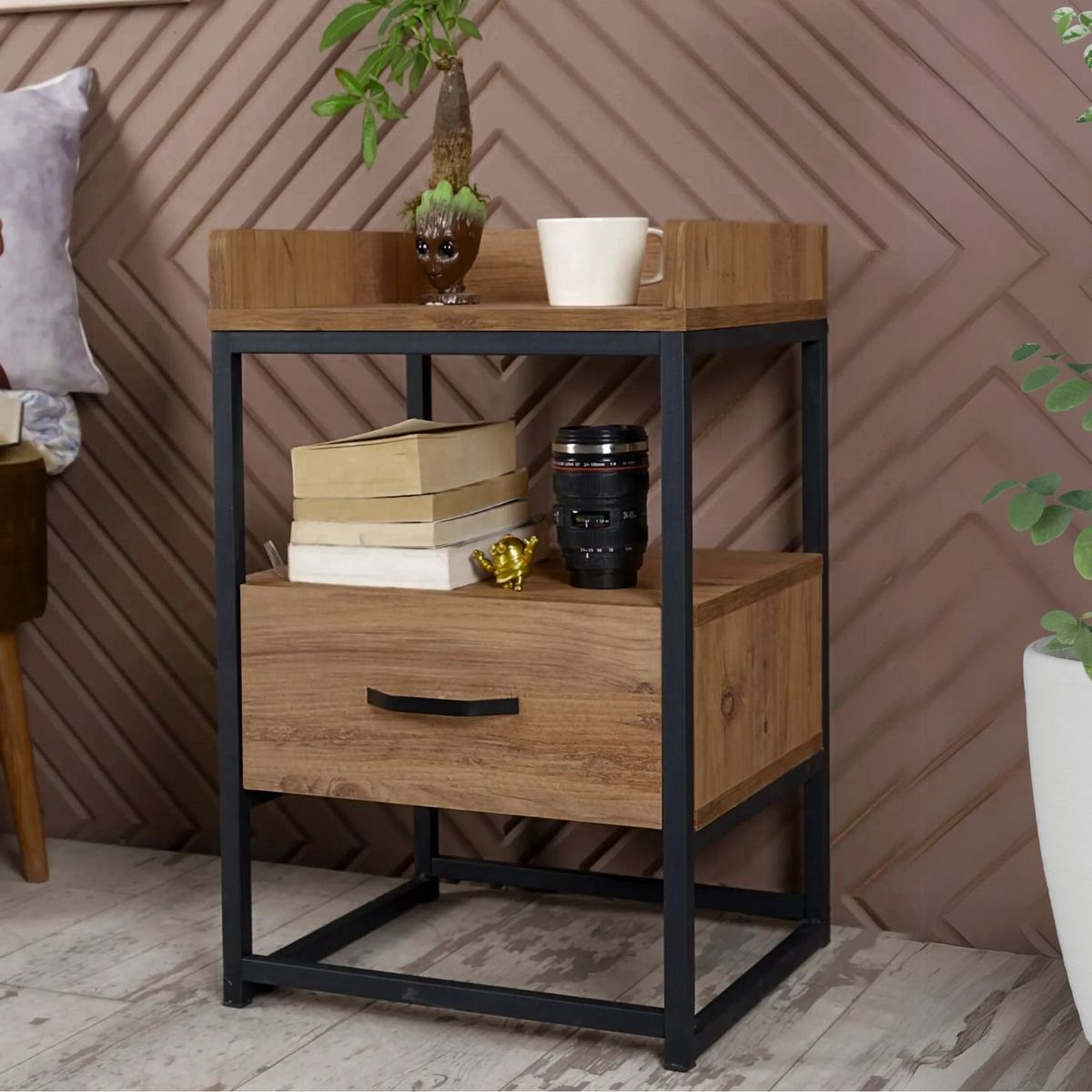 GENERICO - Velador Industrial Gema Gales Coricha Home