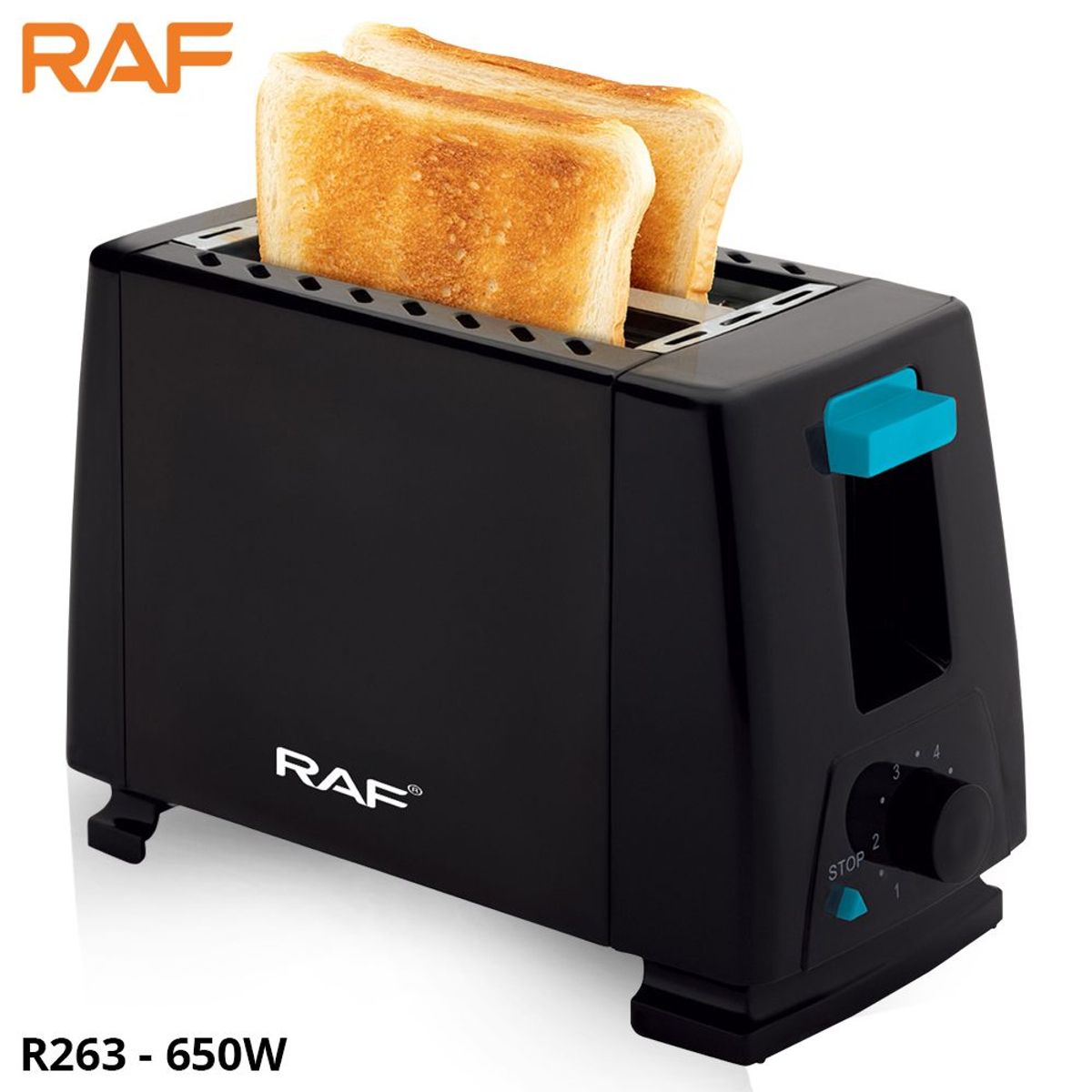 OEM - RAF Tostador de Pan Practico Hasta 2Rebanadas a la Vez 650Watts