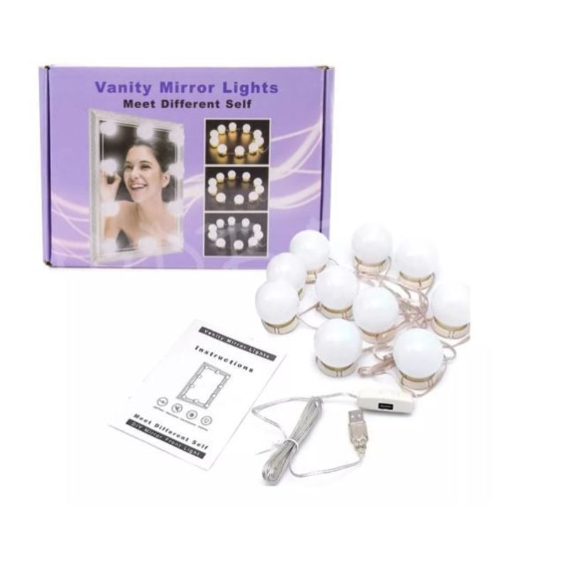 GENERICO - Extensión 10 Luces De Espejo Tocador Hollywood