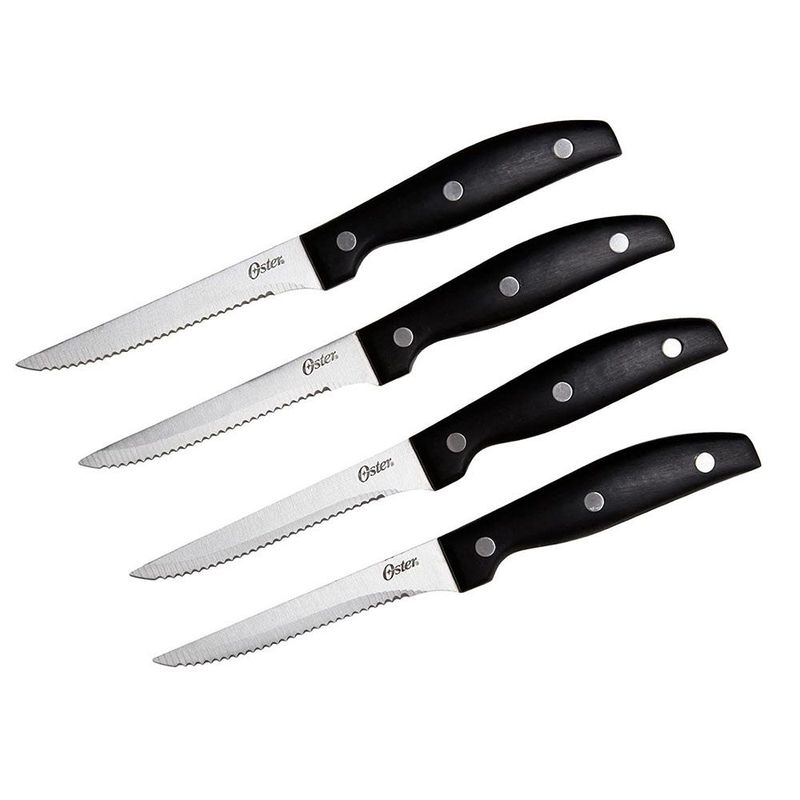OSTER - Juego de Cuchillos Oster 4 piezas para Bistec Acero inoxidable Granger