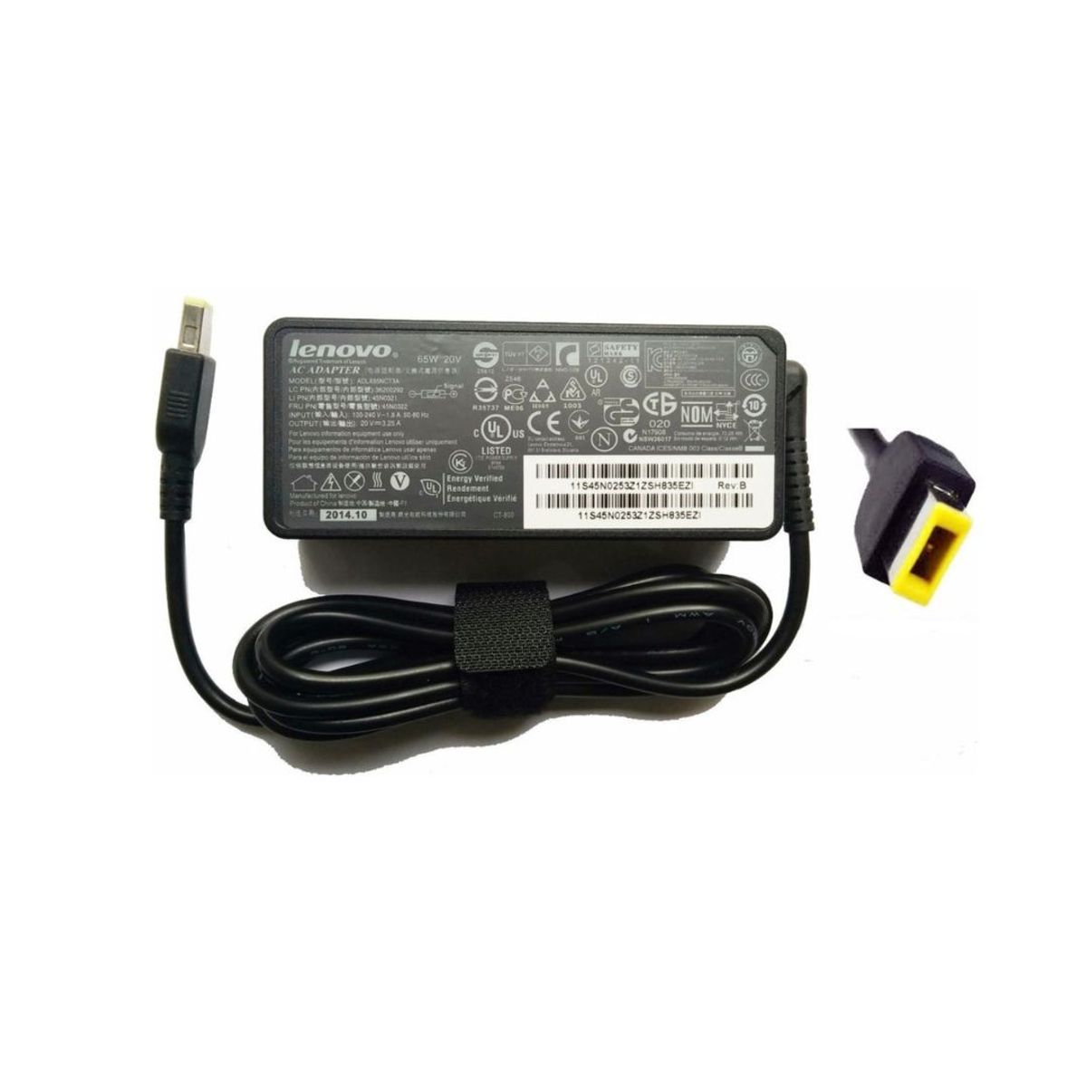 LENOVO - Cargador Lenovo 20V.  3.25 A.  65W.  Punta Usb.