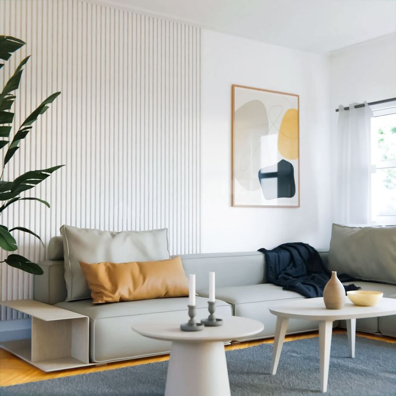 DECORPLAS - Wall Panel Wpc Por Unidad Color Blanco Para Decoracion