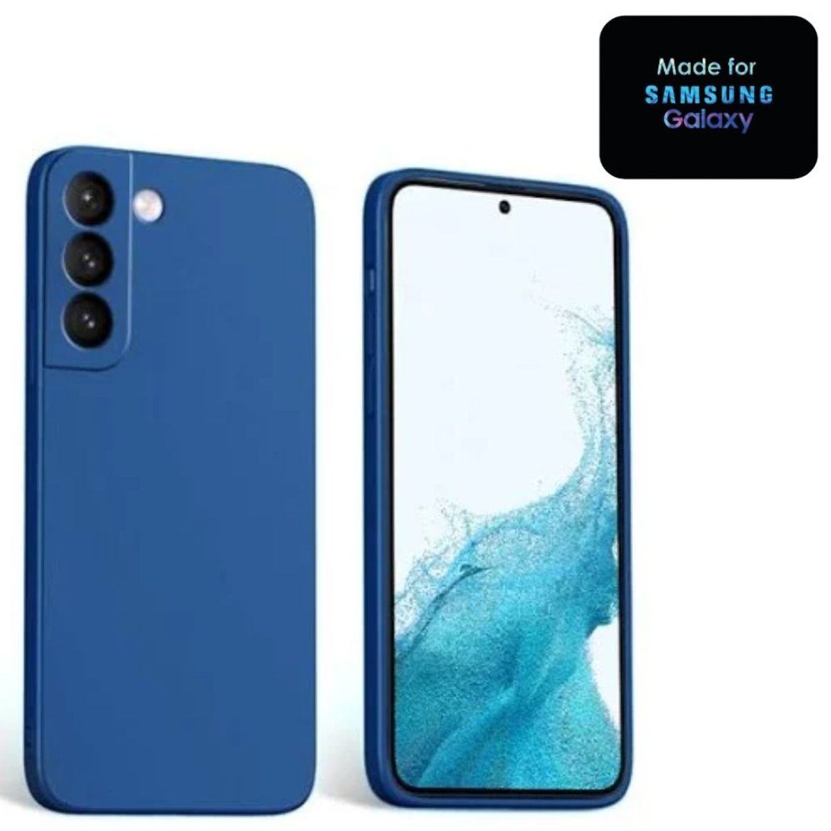 GENERICO - Silicone Case Samsung S22 Plus Con Marca