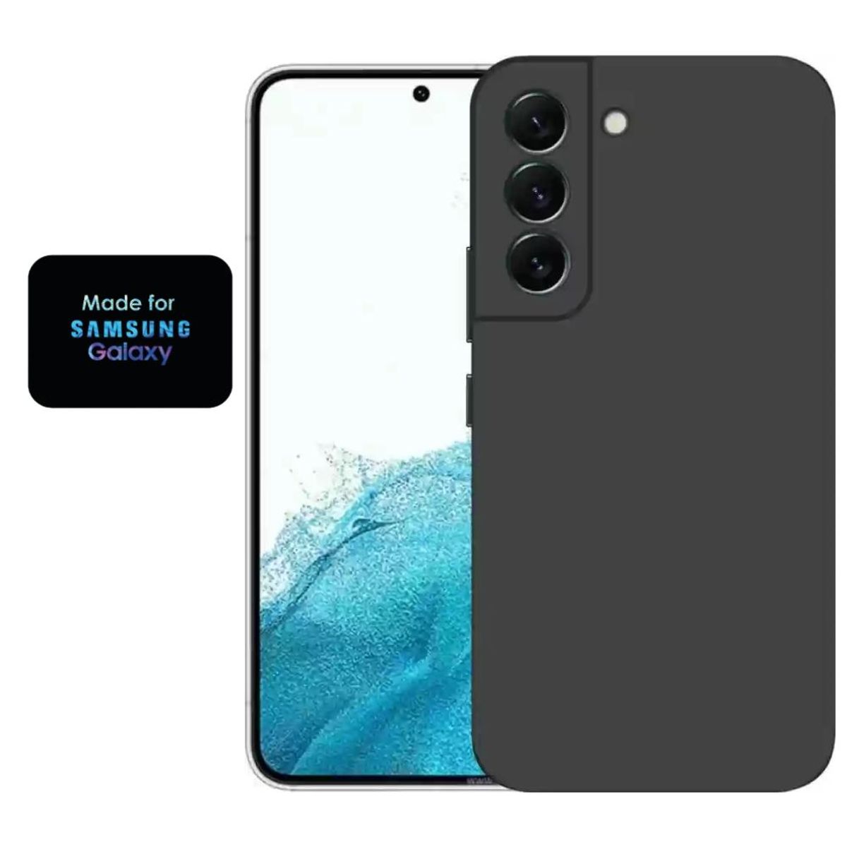 GENERICO - Silicone Case Samsung S22 Plus Con Marca