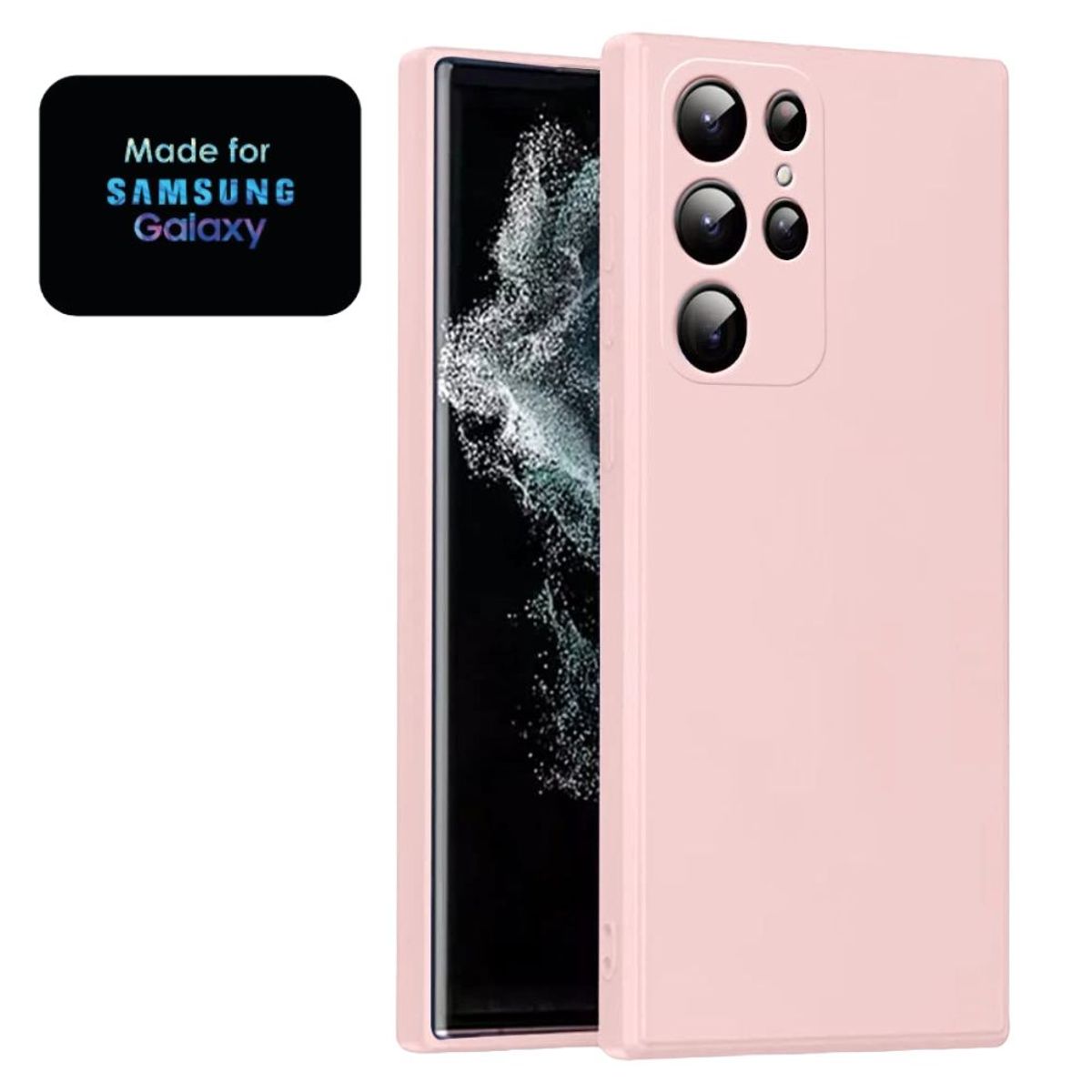 GENERICO - Silicone Case Samsung S22 Ultra Con Marca