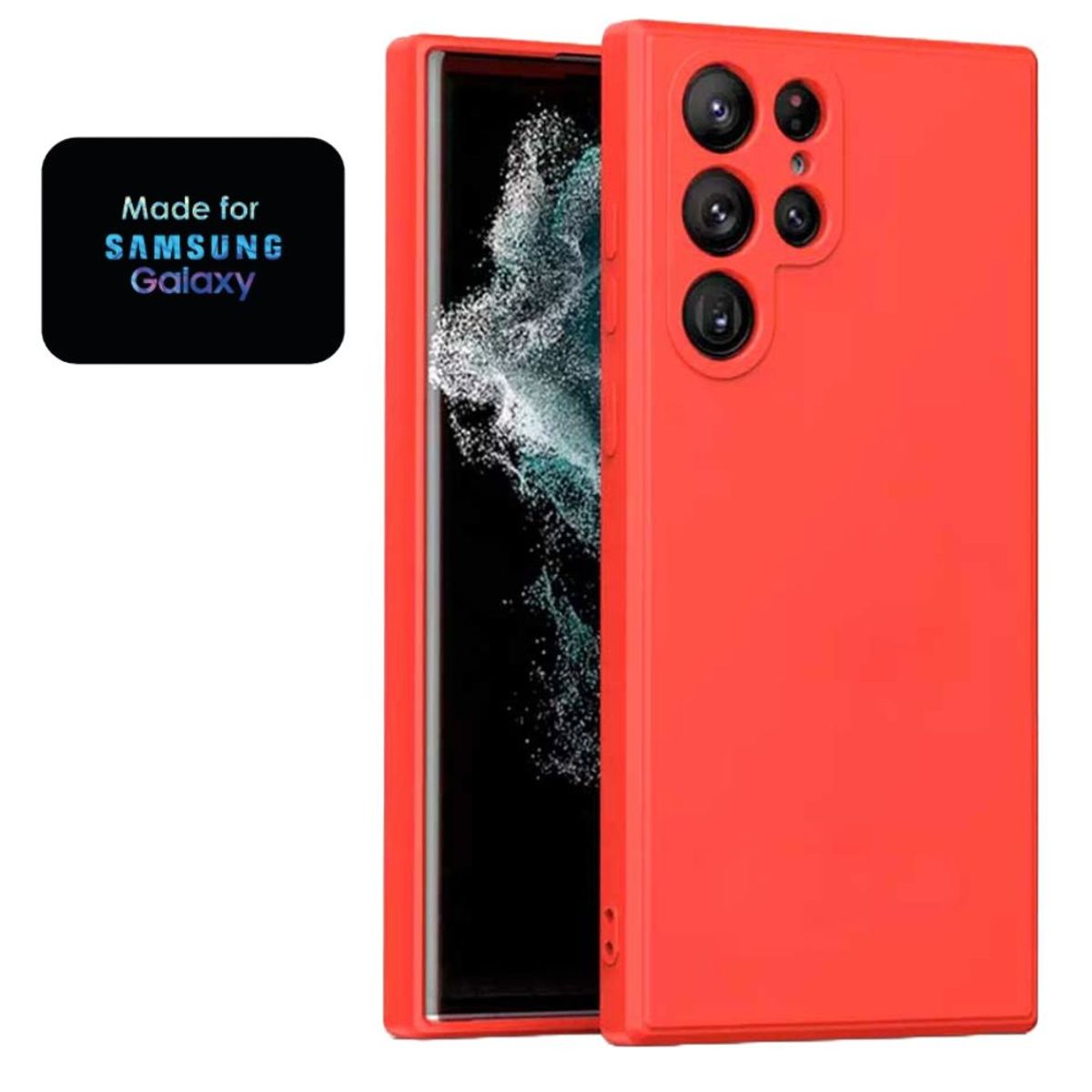 GENERICO - Silicone Case Samsung S22 Ultra Con Marca