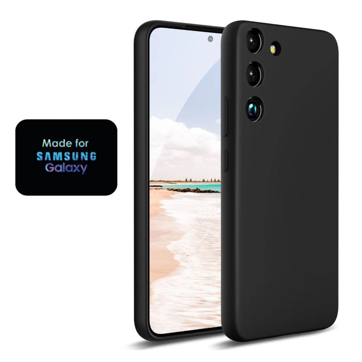 GENERICO - Silicone Case Samsung S23 Plus Con Marca