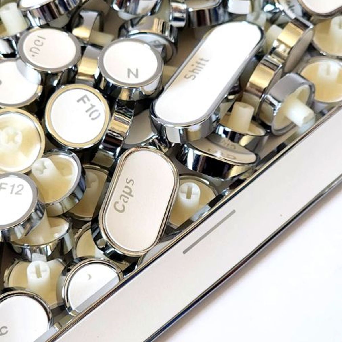 GENERICO - repuesto de Teclas Vintage Inalámbrico Mecánico Intercambiable