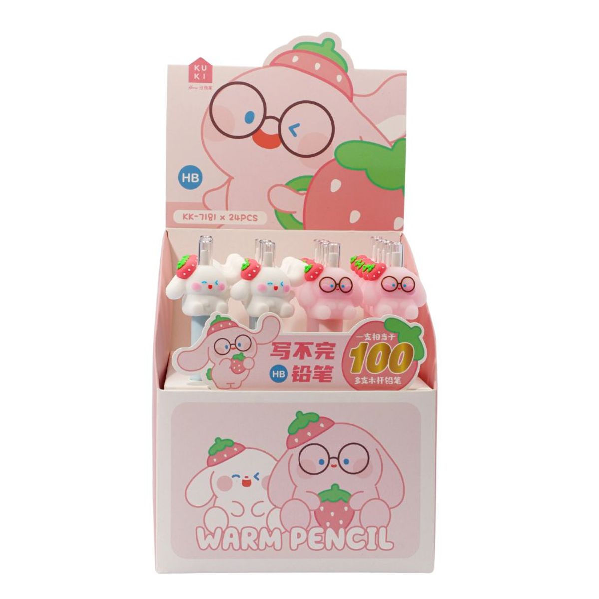 GENERICO - Lapiz infinito Rabbit - Pack x 4 unidades