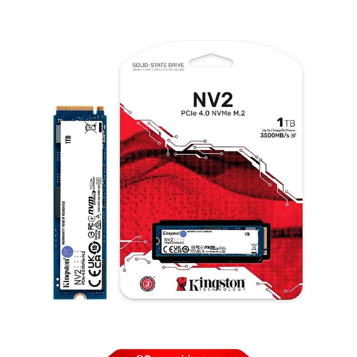 KINGSTON - SSD KINGSTON NV2 1TB M2 PCIe NVME