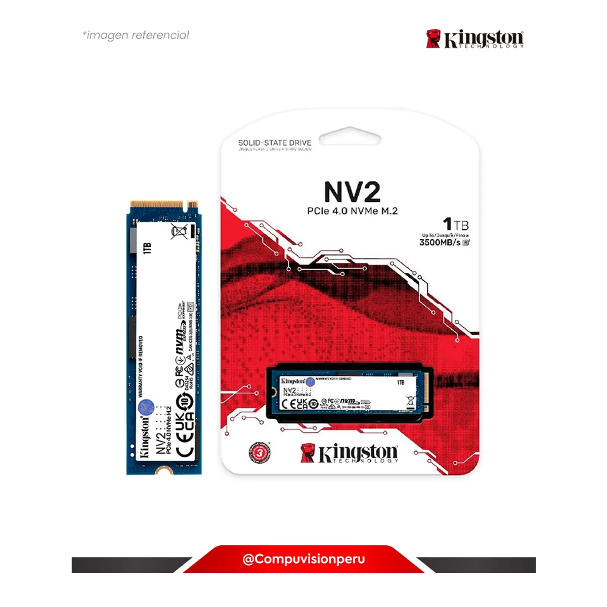 KINGSTON - SSD KINGSTON NV2 1TB M2 PCIe NVME