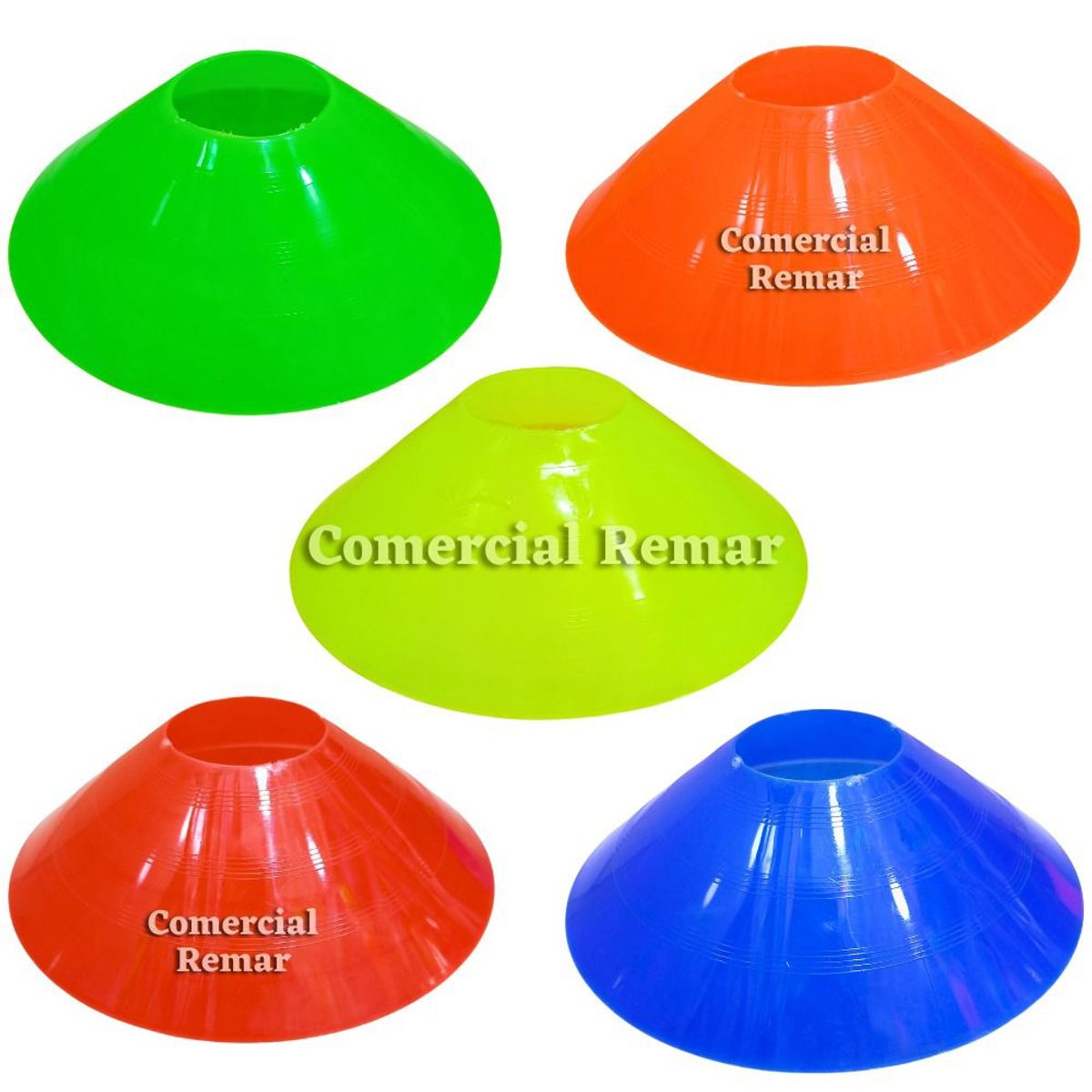 GENERICO - x6 Conos Tortuga Platillos Entrenamiento Futbol Deportes