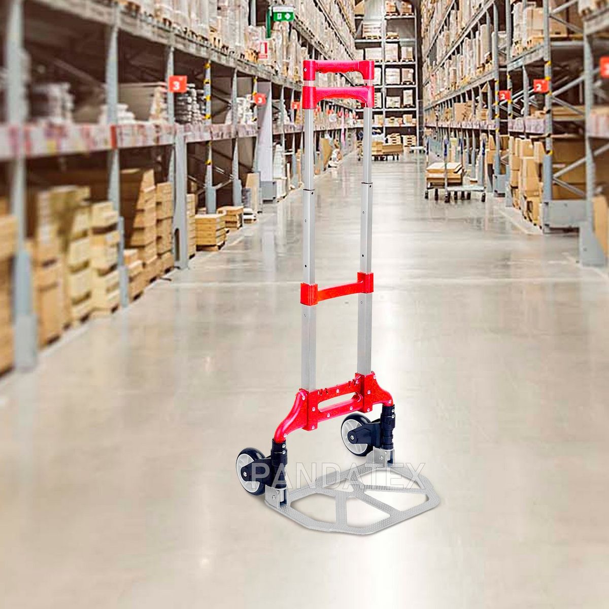 GENERICO - Coche Carreta Plegable Rojo 75 Kg