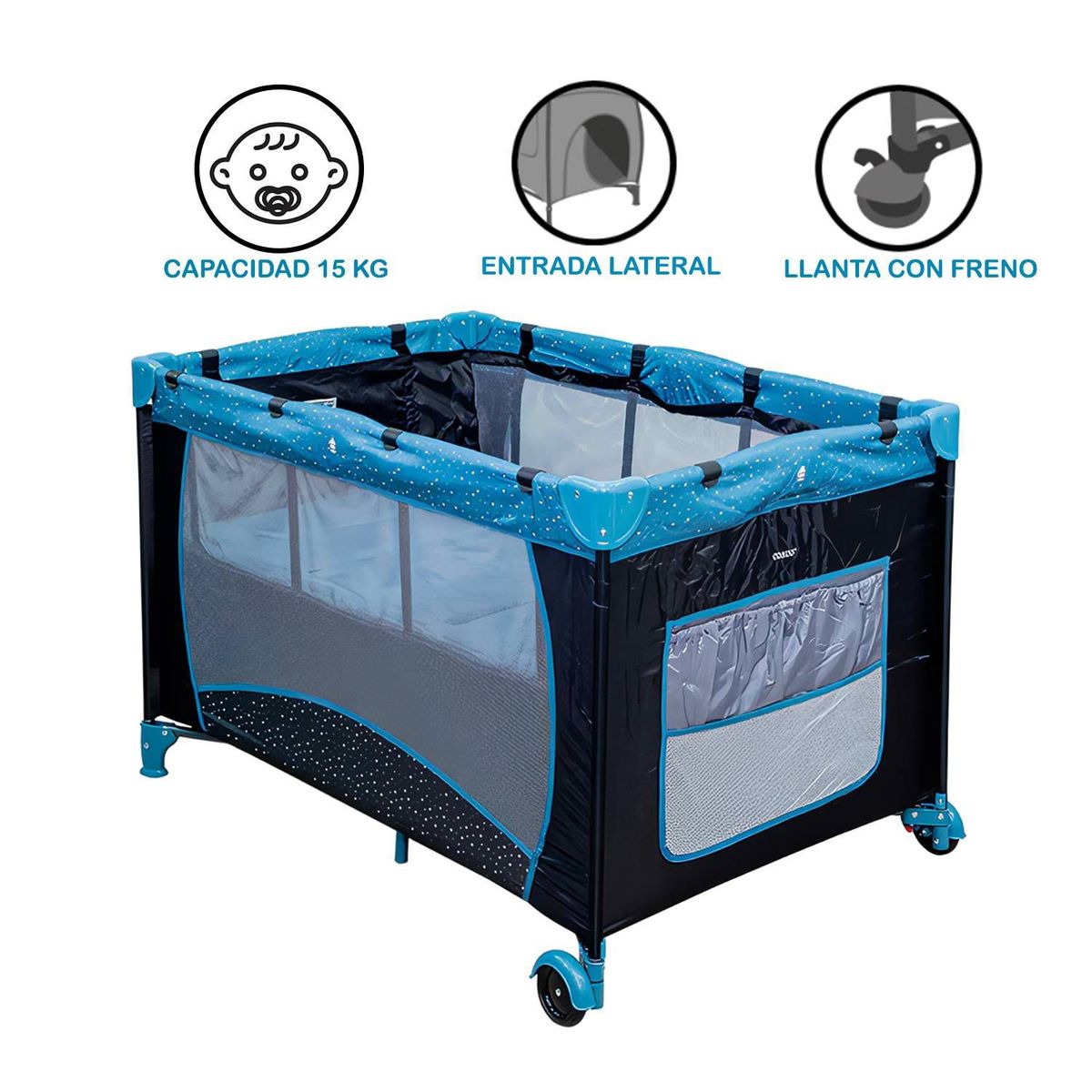 COSCO - Cuna Corral Pack and Play Stella Azul