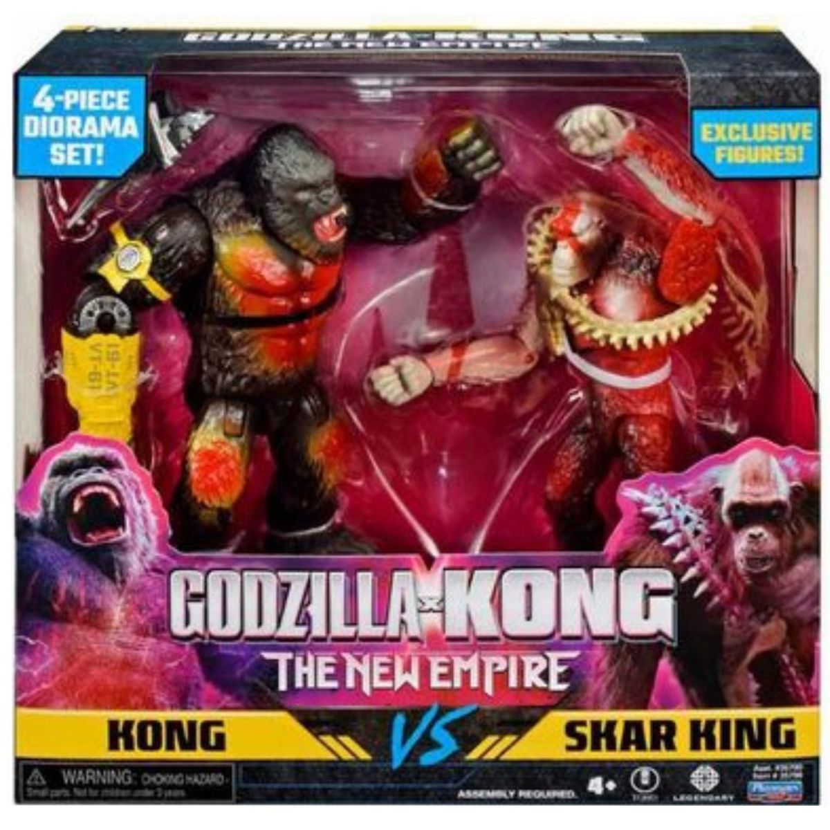 PLAYMATES TOYS - Figura Coleccionable KONG VS SKAR KING Pack x2