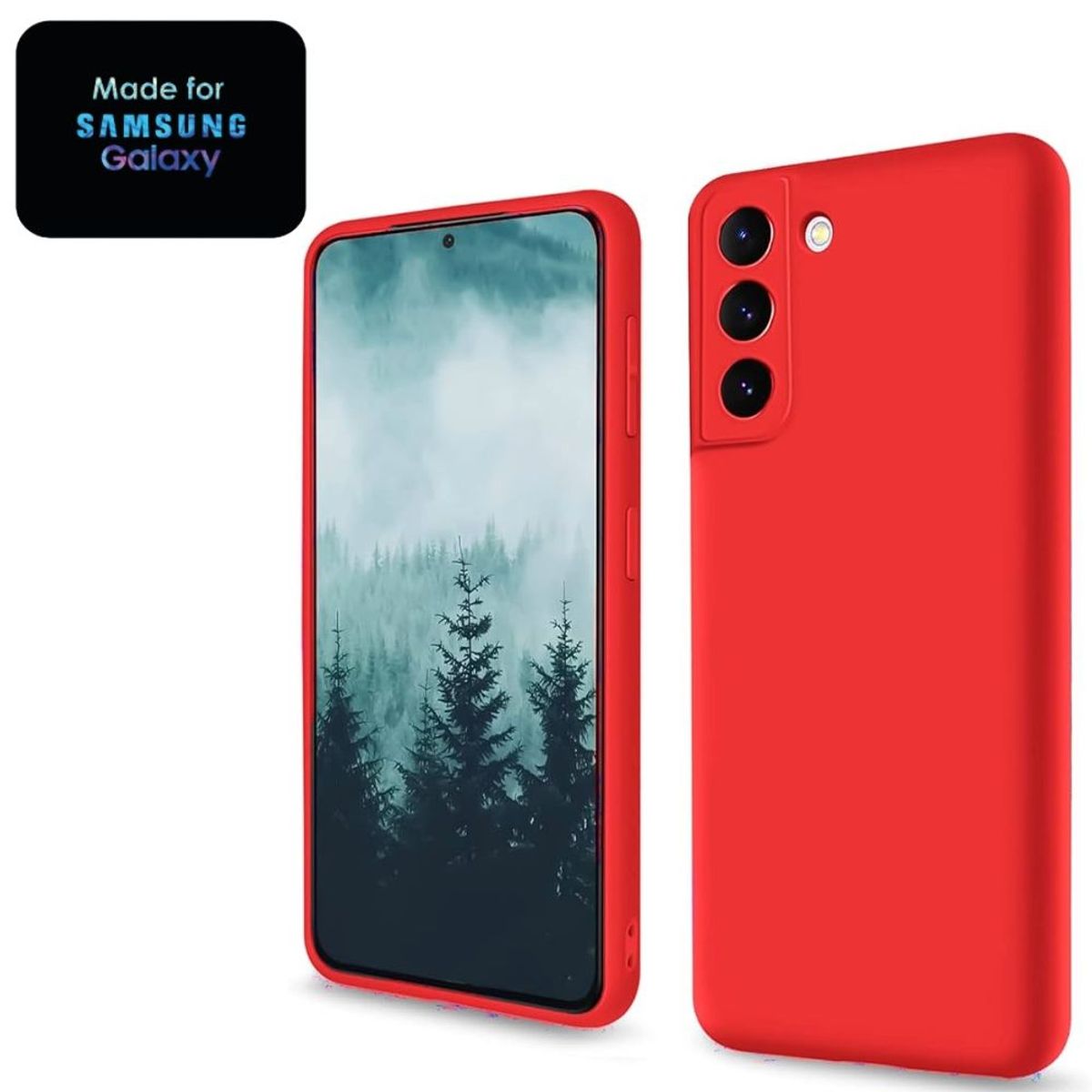 GENERICO - Silicone Case Samsung S22 Plus Con Marca