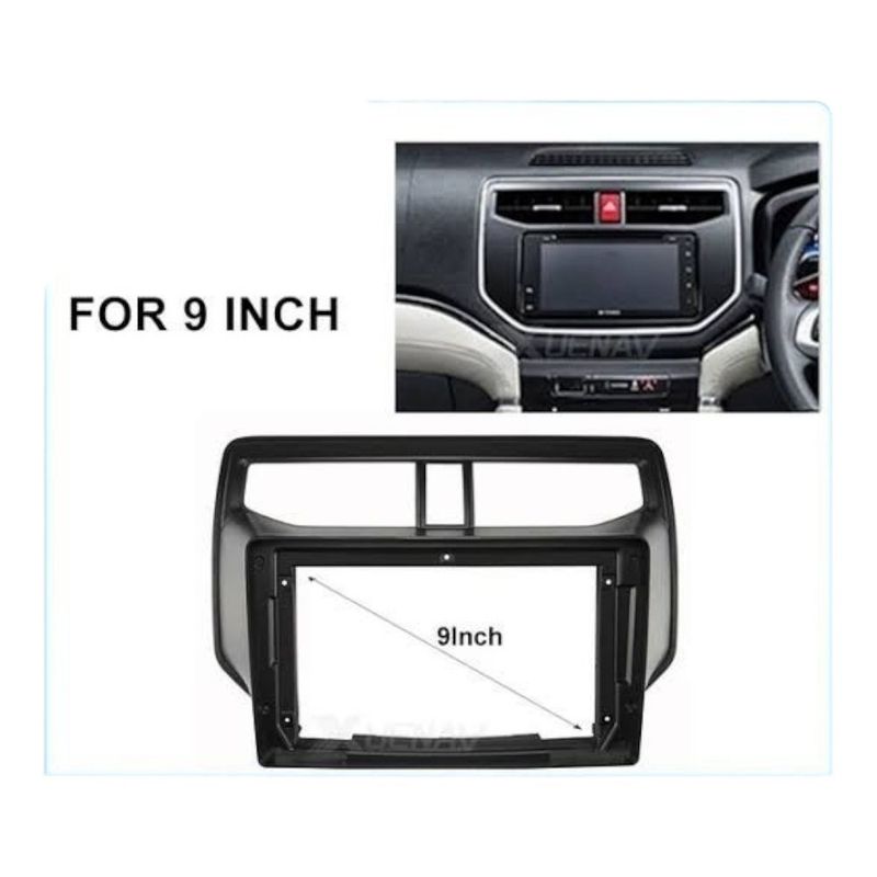 GENERICO - CONSOLA PARA RADIO ANDROID - TOYOTA RUSH 9 pulgadas 2018 al 2022