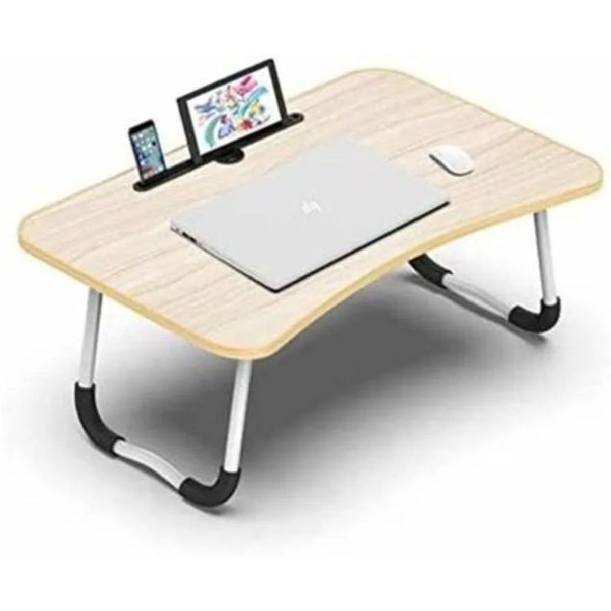 GENERICO - Mesa para Laptop Plegable Portátil Soporte Multifunción BEIGE