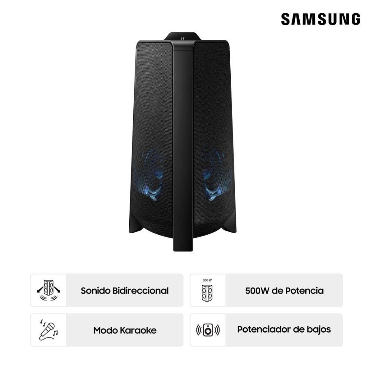 SAMSUNG - Torre de Sonido Samsung Bluetooth MX-T50PE 500W