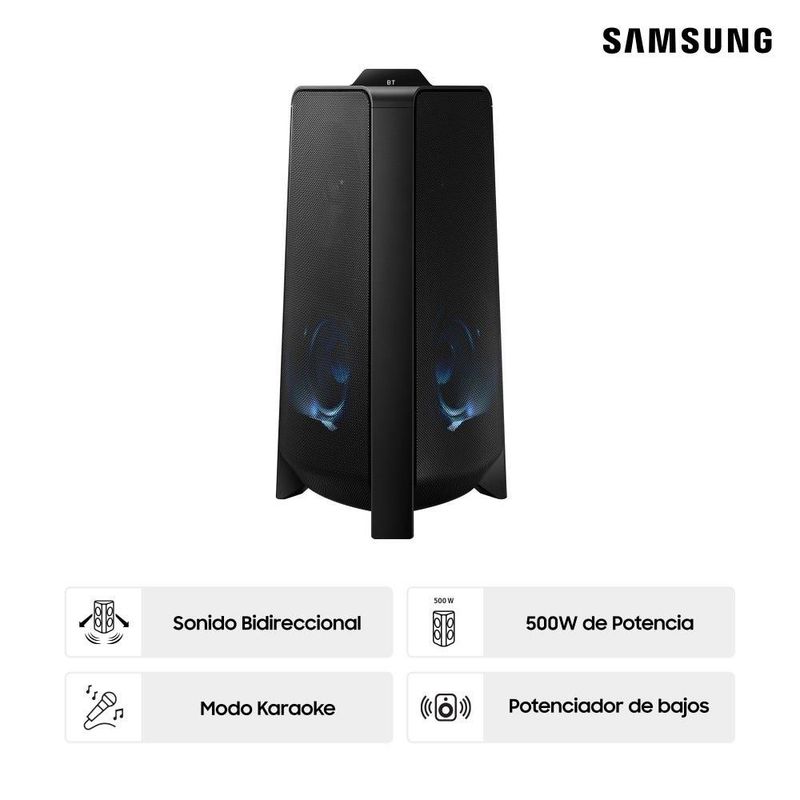 SAMSUNG - Torre de Sonido Samsung Bluetooth MX-T50PE 500W