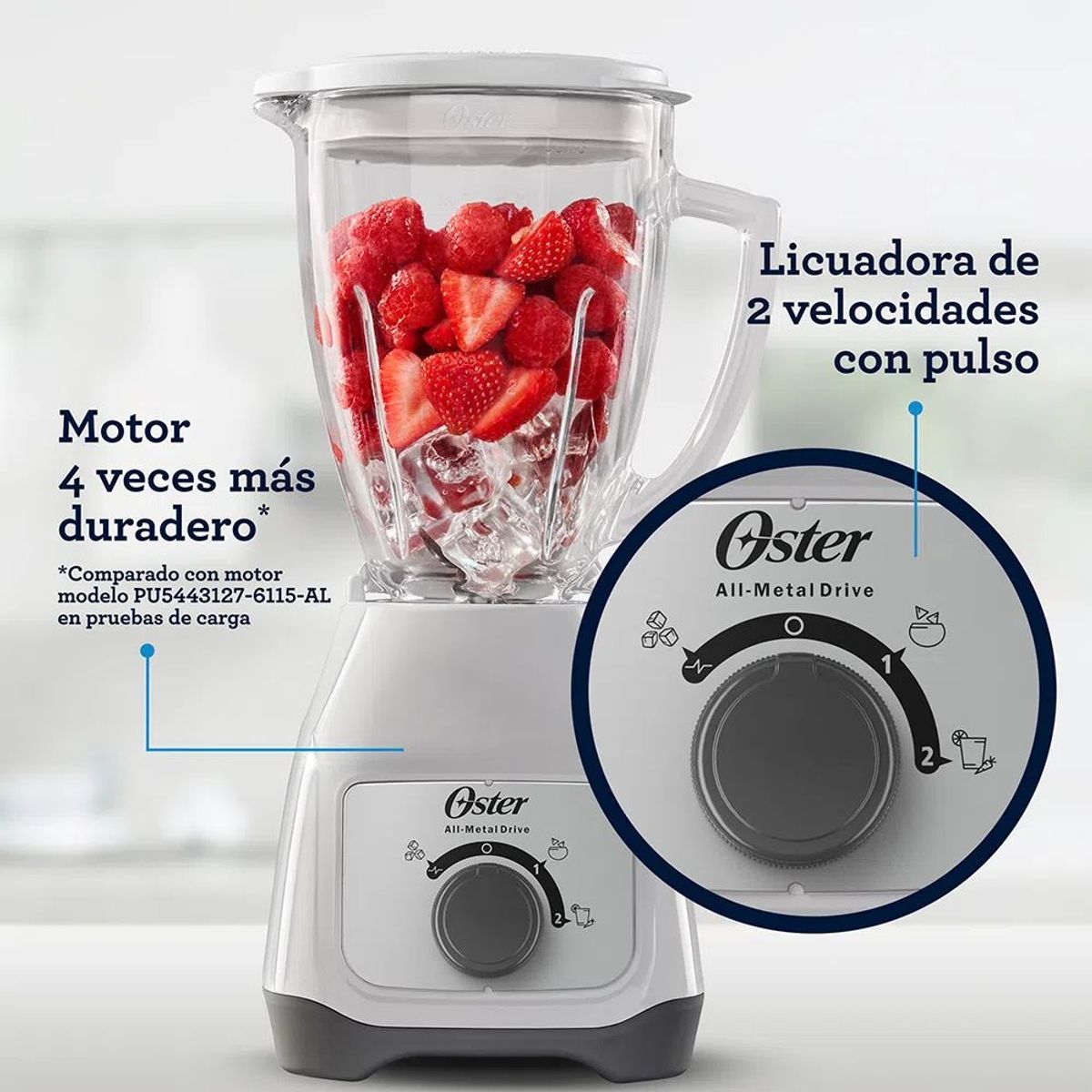 OSTER - Licuadora Oster 15L BLSTKAGWRD053 Blanco