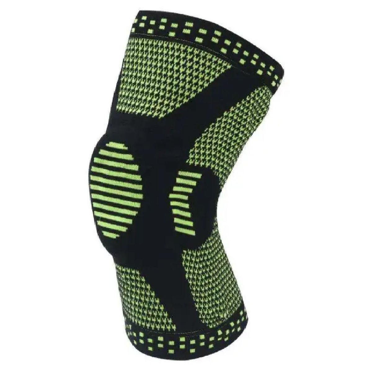 GENERICO - Rodillera con gel de silicona y doble varilla lateral - Verde Talla XL