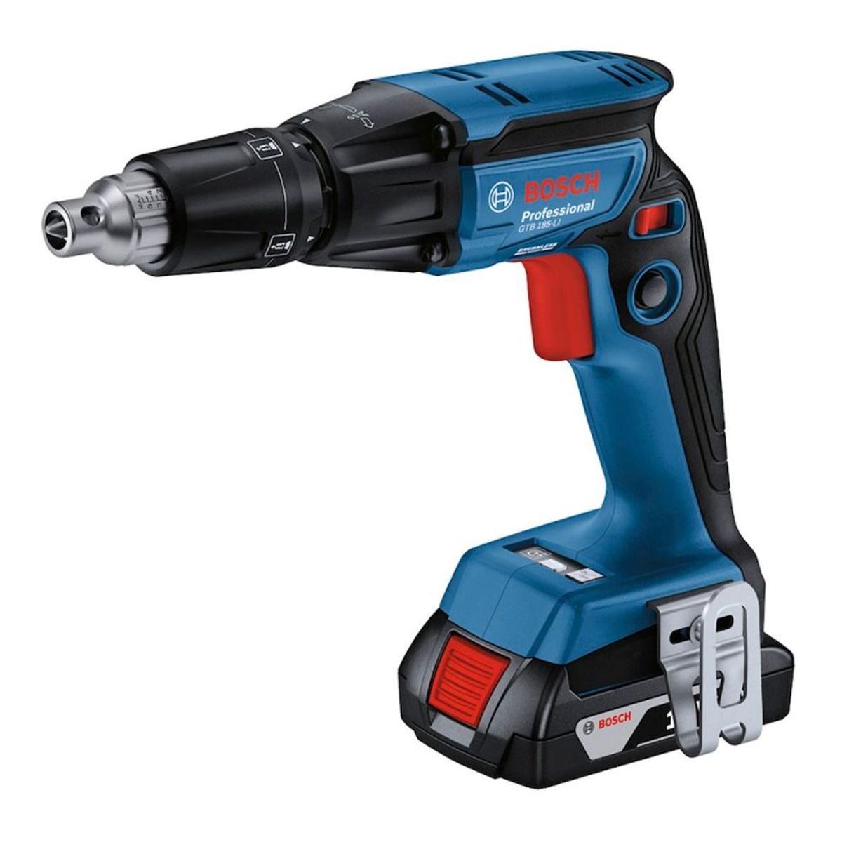BOSCH - Atornillador Drywall Bosch GTB 185-LI 18V  1/4" 2 Baterías 2Ah