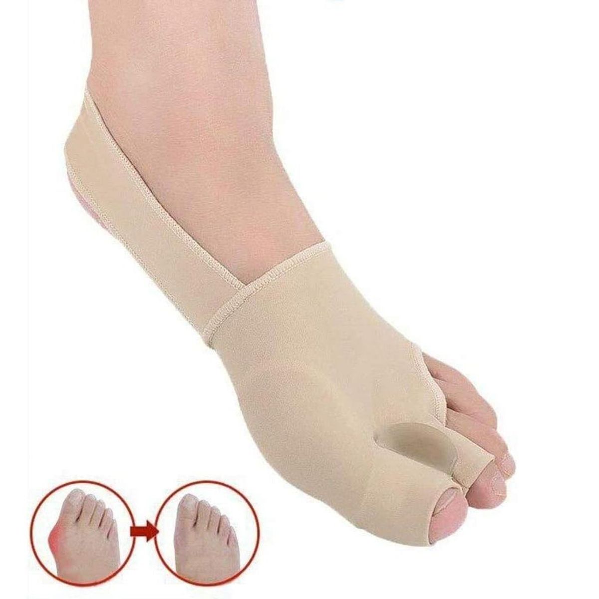 GENERICO - Protector de Juanete con Separador Tela Gel PAR Media