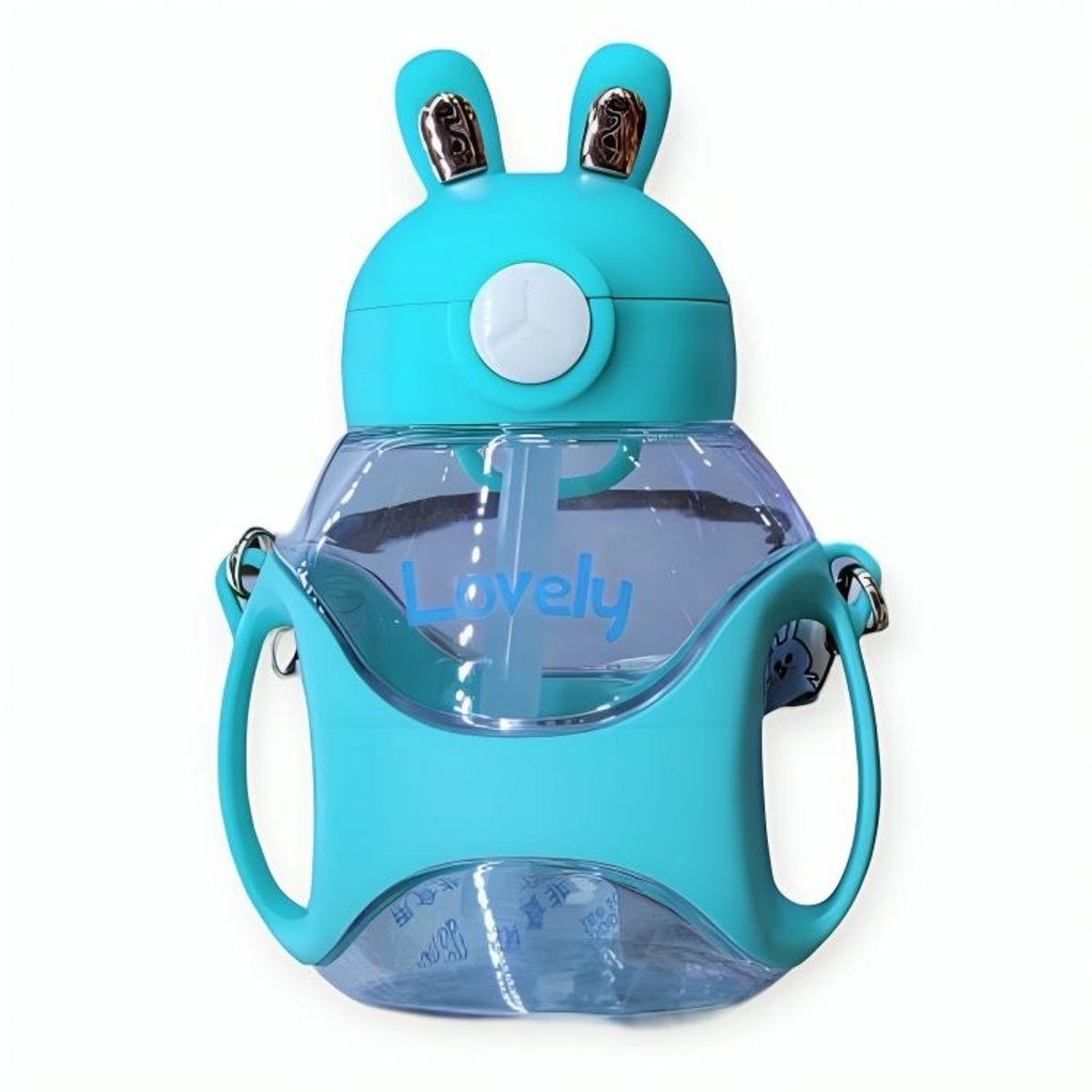 GENERICO - Tomatodo Lovely Conejito Con Correa 500 ml Verde