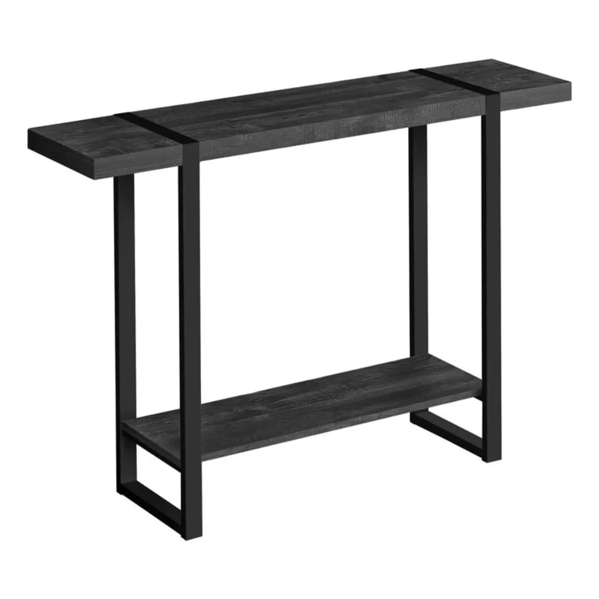 GENERICO - Consola Recibidor Industrial Gabón Black Pandora Home