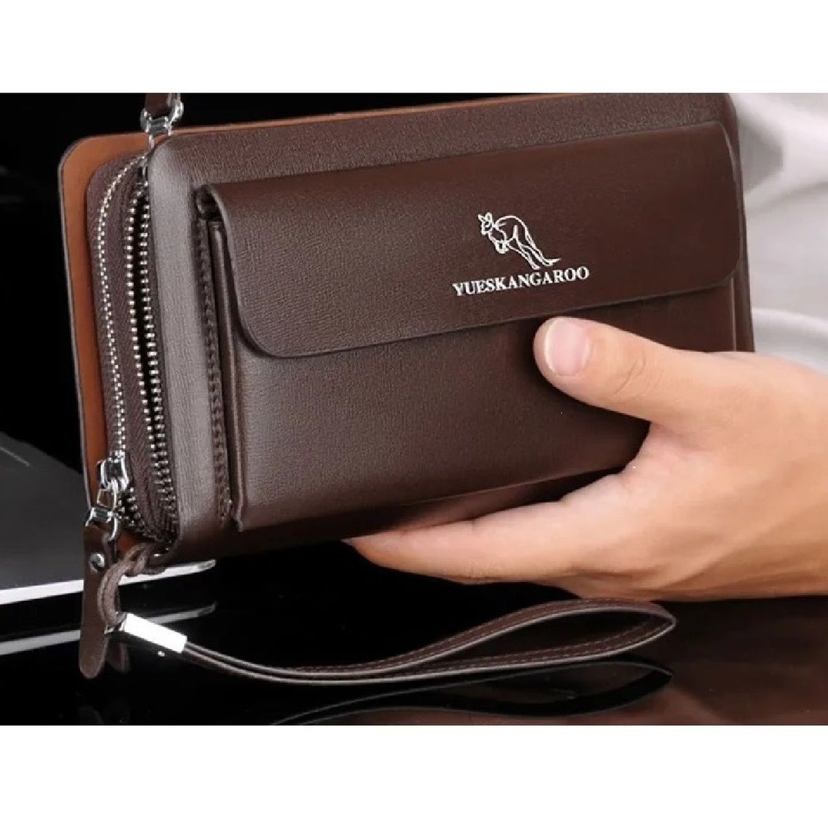 GENERICO - BILLETERA DE MANO PARA HOMBRE - YUESKANGAROO ORIGINAL