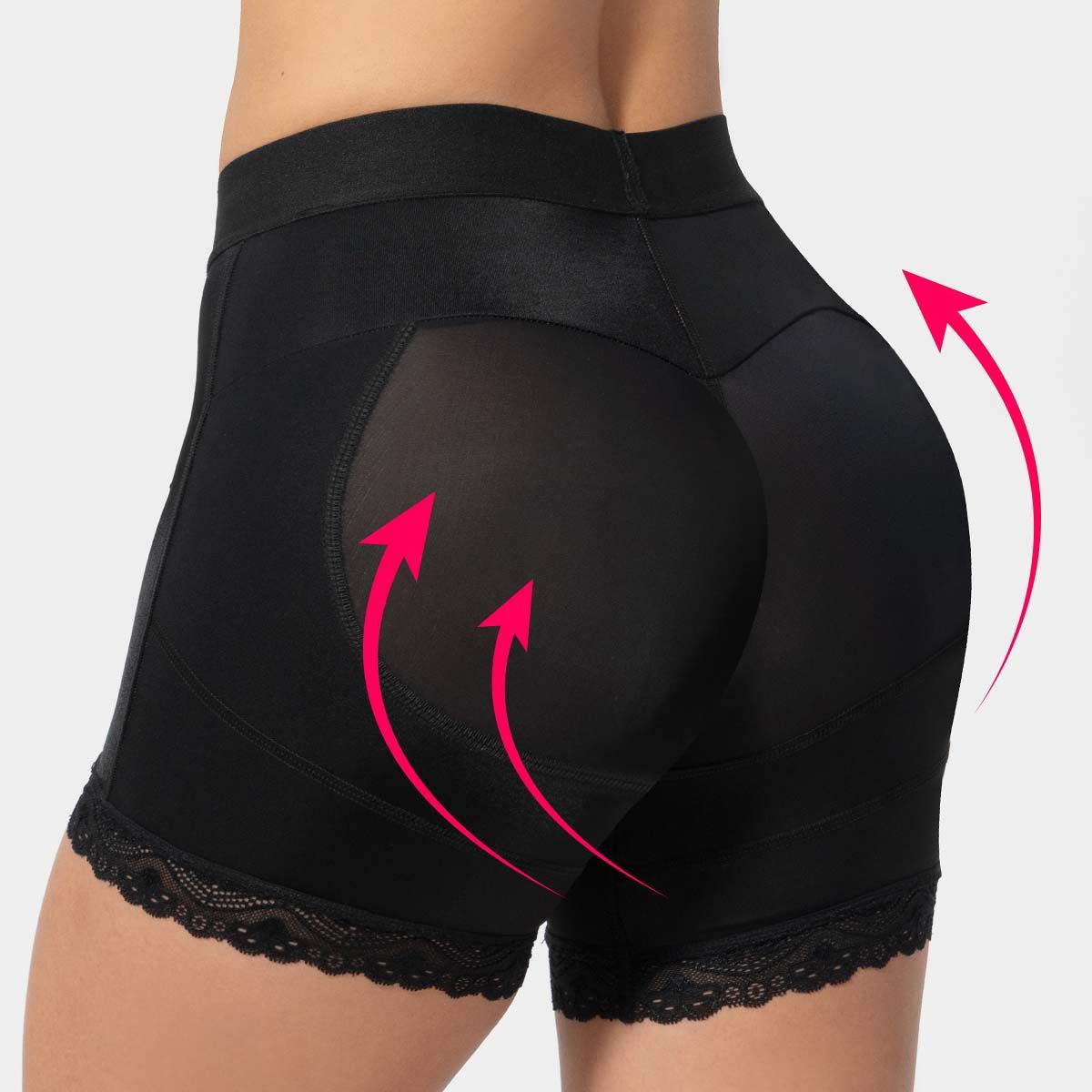 GENERICO - Short faja levanta glúteos cola negro