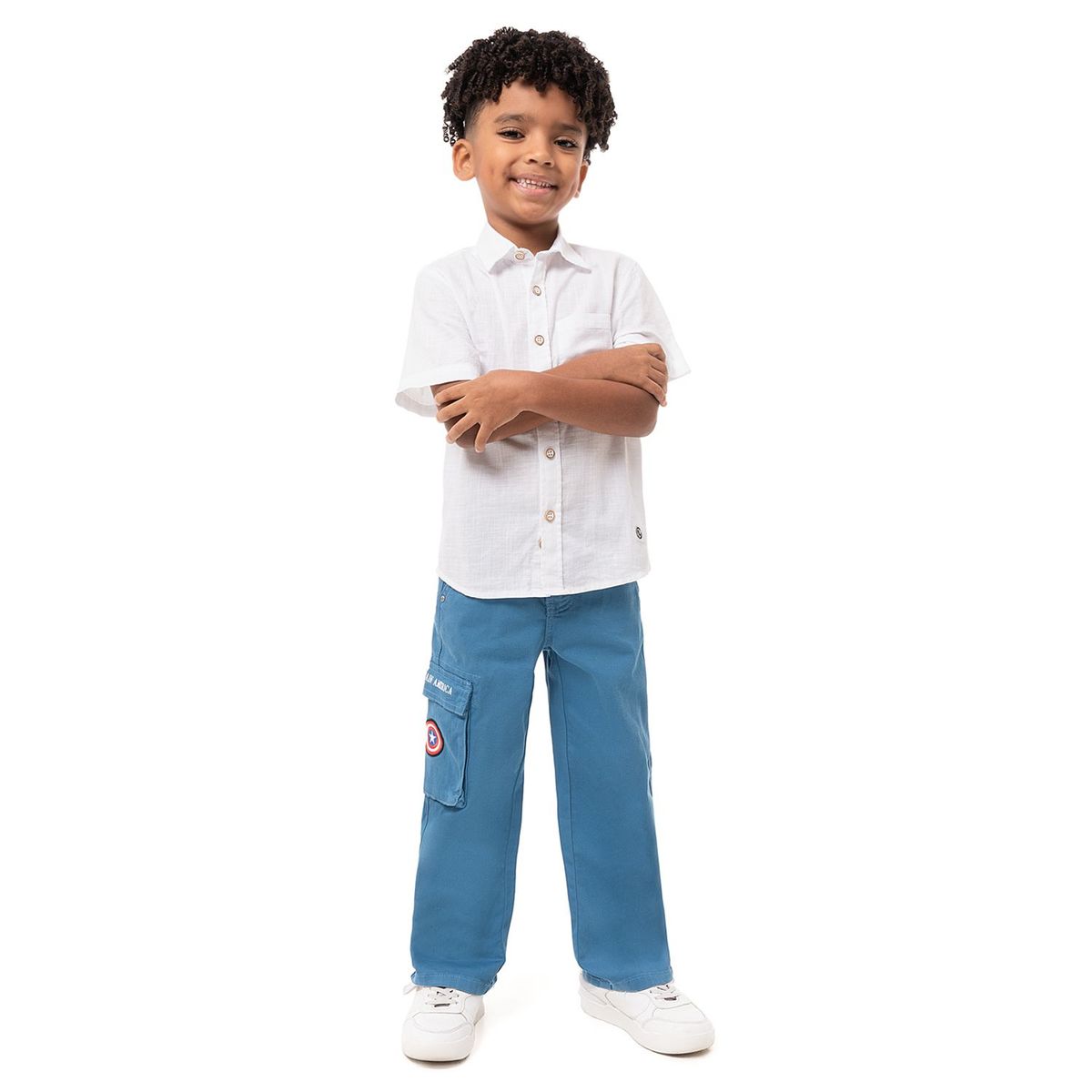 PIONIER - Cargo Drill Stretch Niño Azul Lebron-Marvel